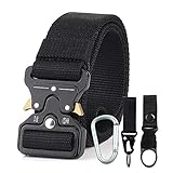 Jasonwell Cinturón Táctico de Estilo Correa Cintura de Nylon Alta Resistencia Cinturón Servicio Pesado con Hebilla de...