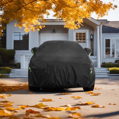 Morhept BZ-BK-3XL Car Cover Waterproof All Weather For Automobiles, Outdoor Indoor Full Exterior Sedan Covers Black thumb #5