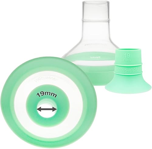 Nenesupply Bridas de 0.945 in e insertos de 0.748 in compatibles con extractor de leche Lansinoh de repuesto para bridas y paramantos Lansinoh de