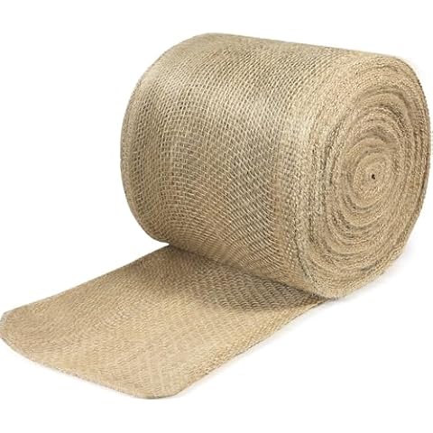 Burlap Tree Wrap Roll for Gardening, 7.8" x 100FT Natural Tree Trunk Wrap Fabric Tree Protector Garden Burlap Roll Burlap Wrap Plants Bandage for Keeping Warm Moisturizing (7.8" x 100ft) Cover