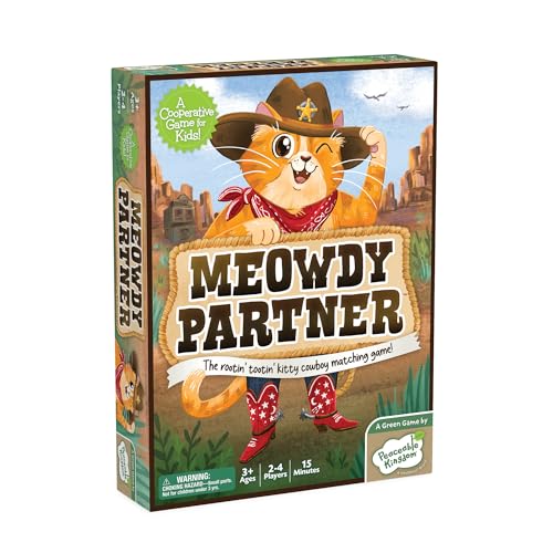 Peaceable Kingdom Meowdy Partner Juego Cooperativo De Mesa miniatura 6