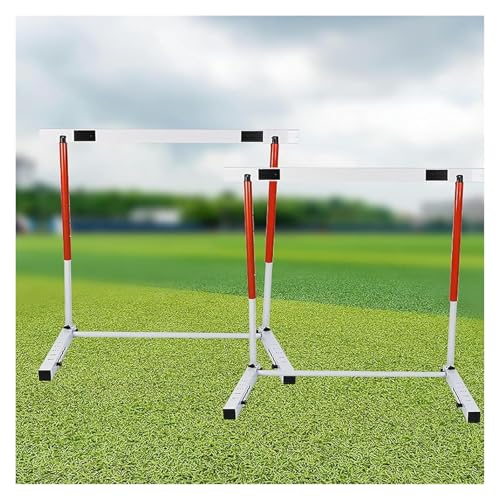 DARZYS Adjustable Hurdles, Track and Field Hurdles, Adjustable Height Sports Practice Equipment, Agility Workout Hurdles Obstacles Poles, Easy to Assemble(2pcs,40)