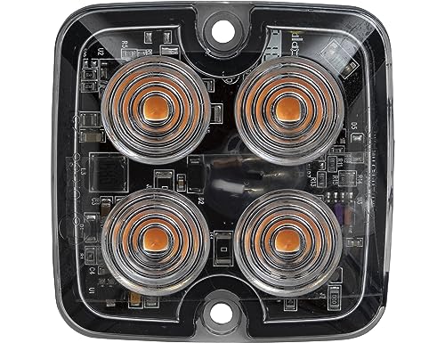 Image of Buyers Products, 2in. LED Emergency Safety Truck Warning Flash Strobe Light, Light Type LED, Lens Color Amber, Included (qty.) 1 Model# 8892140