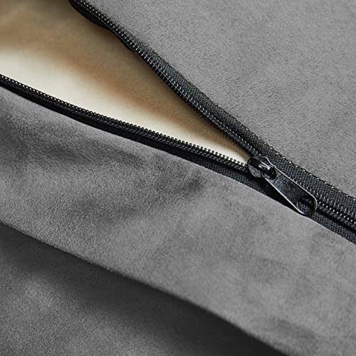 Lumaland Luxurious Giant 7Ft Bean Bag Chair With Microsuede Cover - Ultra Soft, Foam Filling, Washable Jumbo Sofa For Kids, Teenagers, Adults Sack Dorm, Family Room Dark Grey #TOP4