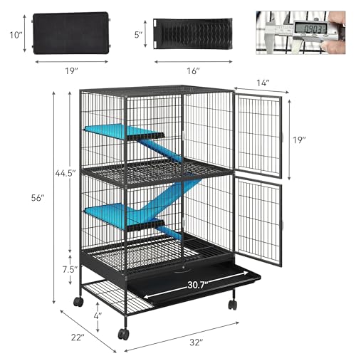 Yitahome MAYIH0009434MA Metal 4-Tiers Small Animal Cages thumb #4