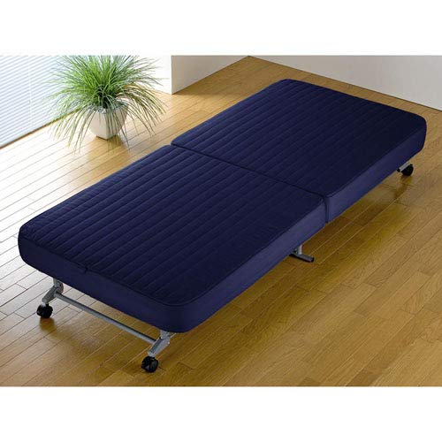 替えカバー式折りたたみベッド SPB-55 NV W90xD200xH33cm
