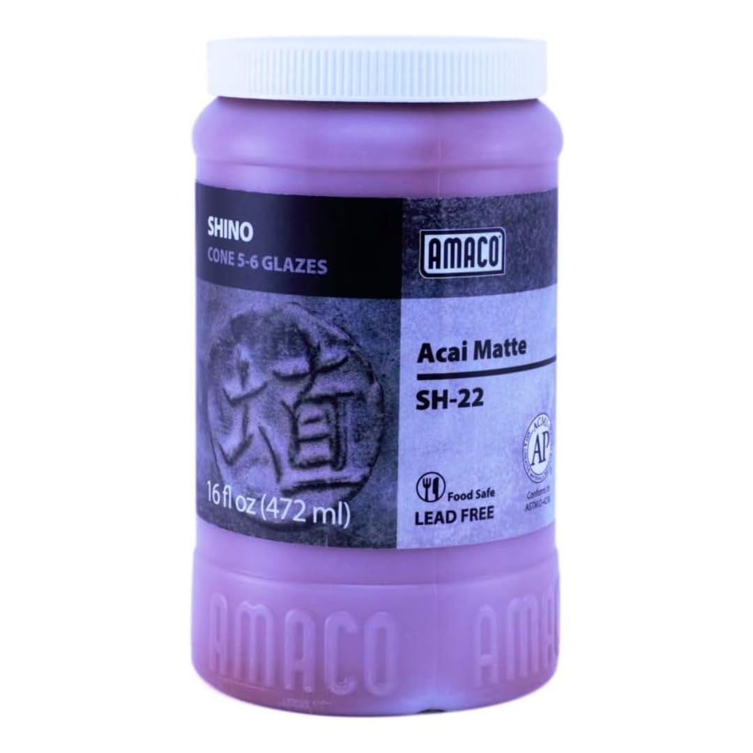 Shino Glaze SH-22 Acai Matte High Fire Lead Free 16 Ounces
