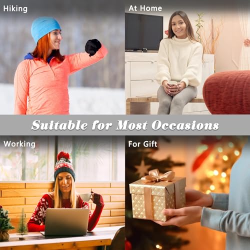 Image of iCamter 4 Pairs Womens Wool Socks - Soft, Thick, Warm Thermal Boot Winter Socks for Gifts