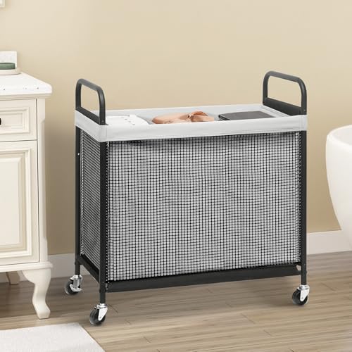 Storage Maniac Rolling Laundry Hamper 3-Section thumbnail 8