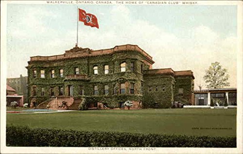 The Home of Canadian Club Whisky, Distillery Offices, North Front ON Canada Original Antique Postcard