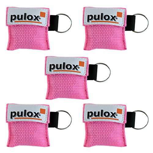 '5 x PULOX"Respi de Key Porte-clés Masque respiratoire Choix de couleur possible Cover