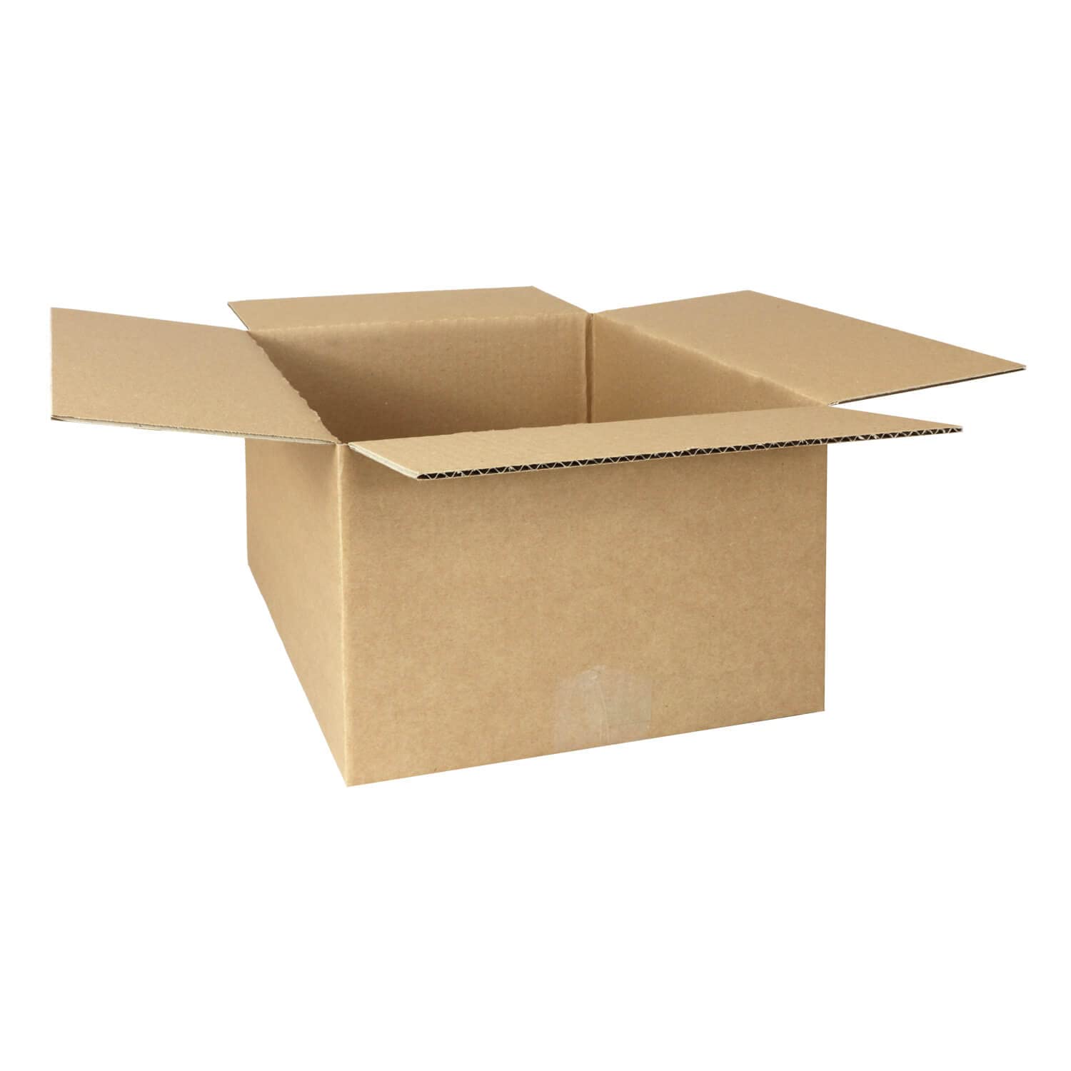 smiley pack 100 Stück Faltkartons 330 x 240 x 160 mm braun KK60 Versandkarton Verpackungskartons 33 x 24 x 16 cm aus Wellpappe 1 wellig Karton Pappkarton Versandbox Paket Päckchen