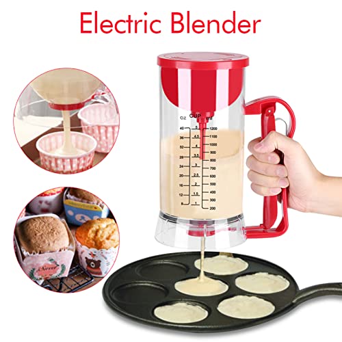 Cordless Battery-Operated Electric Mixer Dispenser for Pancake, Cupcake, Waffle Batter Making Machine - Image 4
