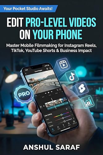 Edit Pro-Level Videos on Your Phone : Master Mobile Filmmaking for Instagram Reels, TikTok, YouTube Shorts & Business Impact: A Step-by-Step Guide to Easy Social Media Content Creation