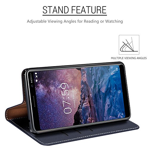 MOBESV Custodia in Pelle Nokia 7 Plus, Custodia