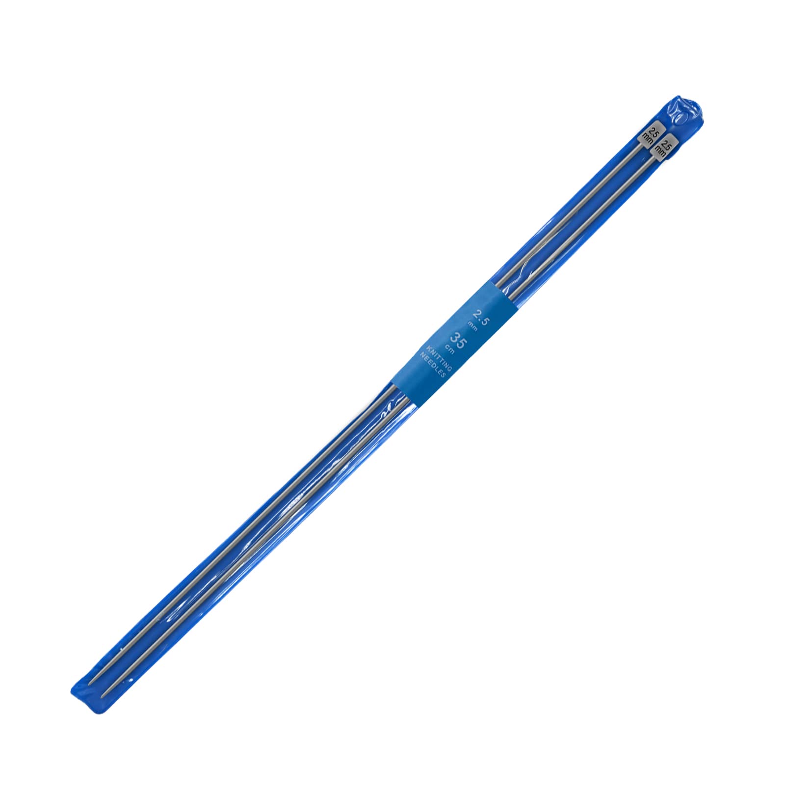 2Pcs/Set 35cm Long Single Pointed Knitting Needle Aluminium Classic Knitting Pins Sweater Needles for Handmade Weave DIY Tools (2.5mm)