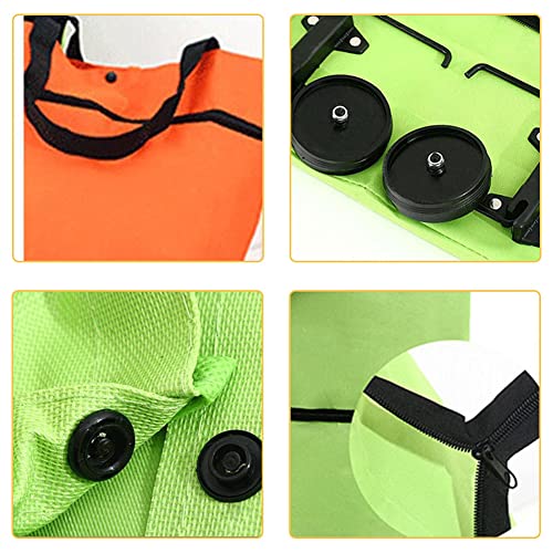 YBYWL Einkaufstasche 2 In 1 Faltbare Einkaufswagen Einkaufstrolley-Tasche mit 2 Rädern, Leichte Gepäck Tasche… – Bild 5