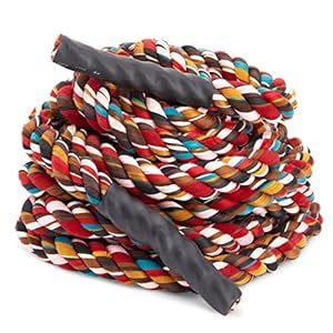 BLUE PANDA Tug of War Rope for Outdoor Lawn, Yard, Family Reunion, Birthday Party Games, Backyard Camping Picnic Games, Fun Carnival Games for Team Building Activities (35ft)