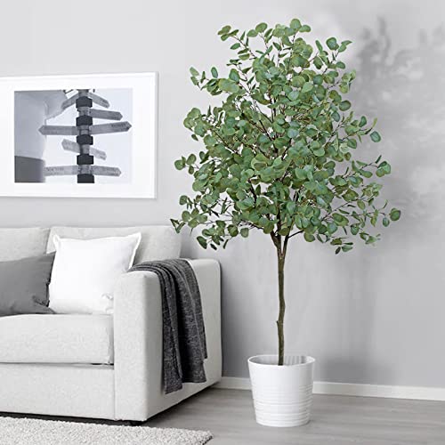 GTIDEA-6Ft-Faux-Trees-Indoor-Artificial-Eucalyptus-Tree-Fake-Tree-in-Pot-Fake-Plants-Indoor-Tall-Faux-Plants-for-Home-Decor-Living-Room-Office-Included-Woven-Basket-and-Dried-Moss