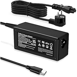 Cargador Asus Punta Cuadrada 45W USB C Cargador Universal Alimentación para Chromebook Laptop HP DELL Acer ASUS Google Samsung Más Tipo C Adaptador para PC Portátil