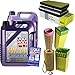 Produktbild QR-PARTS 69340401 Filter Set Inspektionspaket 10 Liter Motoröl Leichtlauf High Tech 5W-40 MANN-FILTER Innenraumfilter Luftfilter Ölfilter