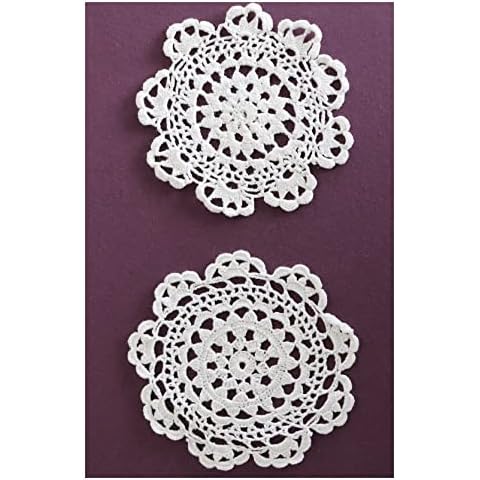 Set of 2 Handmade Crochet Doilies Cover