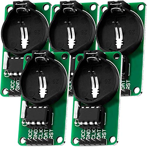 AZDelivery 5 x DS1302 Serial Real Time Clock RTC compatible with Arduino Including E-Book!, 5x DS1302
