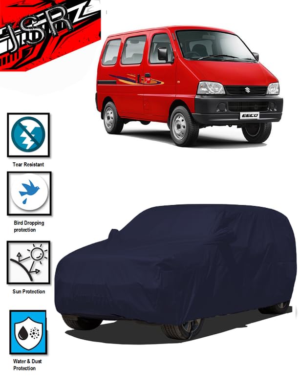 Image of J S R Waterproof Body CAR Cover for Maruti Suzuki EECO (Maruti Suzuki EECO CAR Cover | EECO CAR Cover | EECO CAR Cover Waterproof | CAR Cover for EECO)