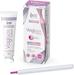 Gel Lubrificante Hidratante Intravaginal Vagisex 30g com Ácido Hialurônico 10 Aplicadores - Restaure e Revitalize Sua Intimidade - intt