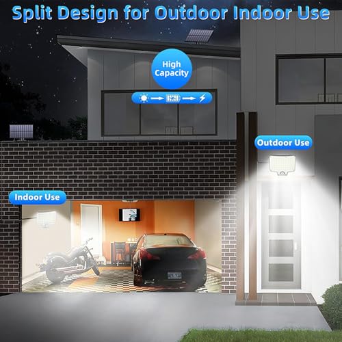 Wall Solar Lights, Motion Sensor Fence Solar Lamp, Waterproof Outdoor Lighting Fixture, Bright Exterior Light Accessories, for Yard, Driveway, House, Walls, Pathway, Patio – Image 6