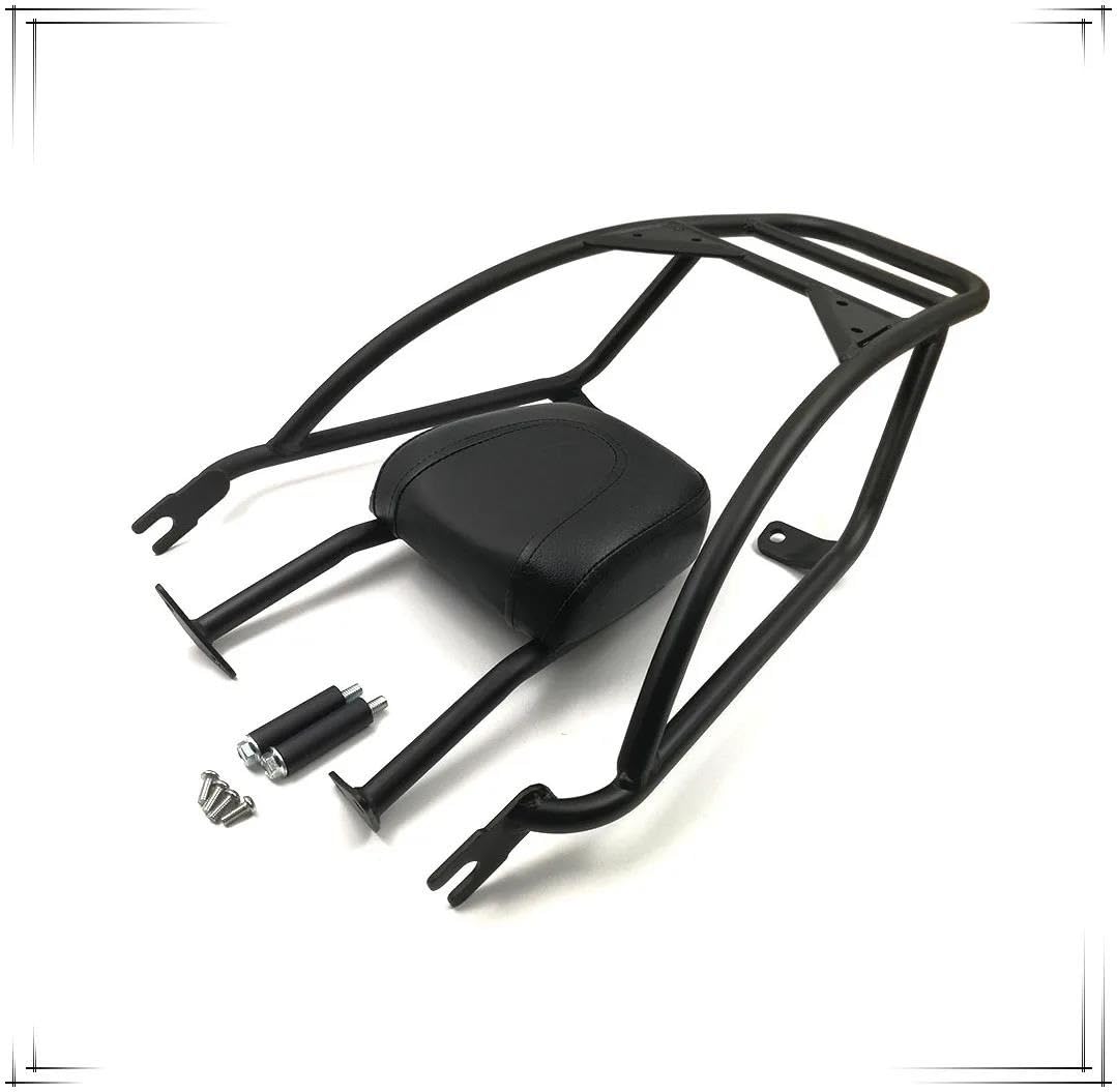 Portapacchi Posteriore Ripiano Posteriore Per Motocicletta, Schienale Rinforzato, Portapacchi Passeggero Per Davidson Per Street Rod 750 2017-2020 Motociclo Portapacchi Posteriore