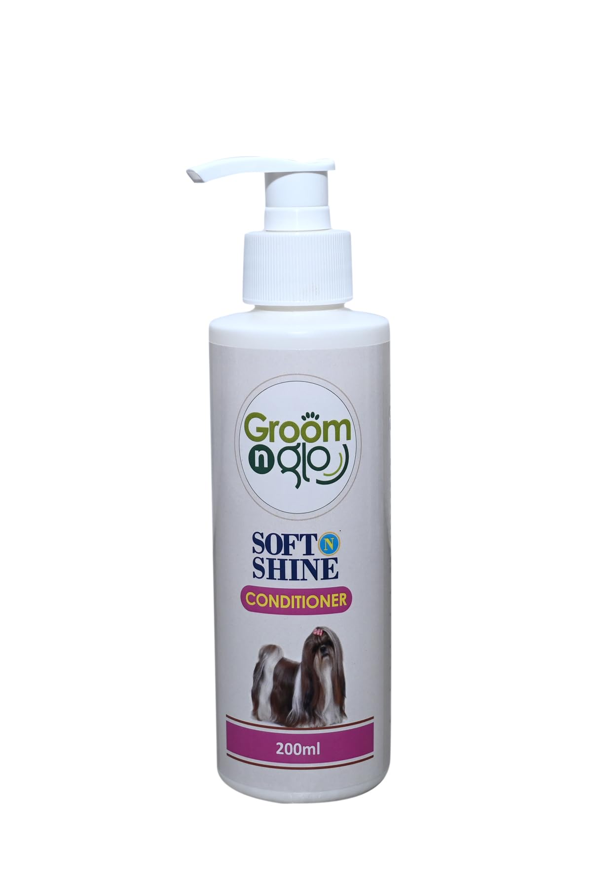Groom n glo Soft N Shine Conditioner for Dogs (200ml) | Coat Strength & Silky Feel | Enriched with Wheat Germ Oil, Argan Carrier Oil & Prime Rose Oil (B0CPFNH1YG) Amazon Price History, Amazon Price Tracker
