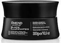Máscara Amend Expertise Realce da Cor Black Illuminated Cabelos Pretos 300g