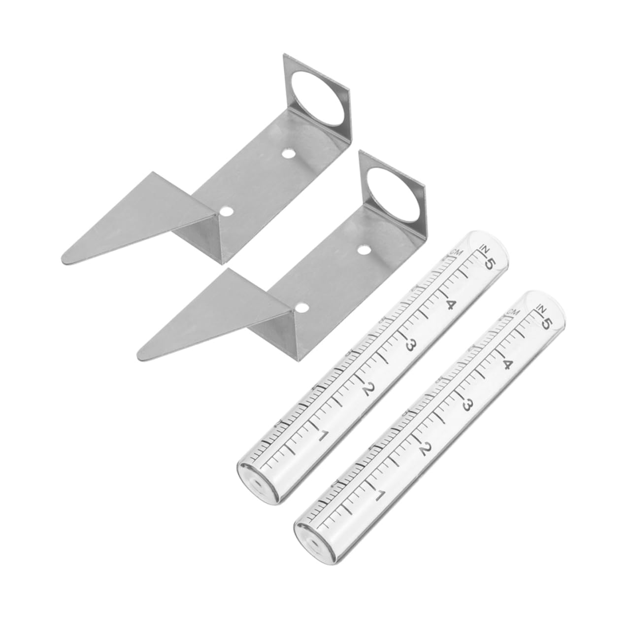 HANABASS Rain Gauge Outdoor Rain Gauge Bracket with Precision Measurement Stainless Steel Mounting Rack for Garden Yard