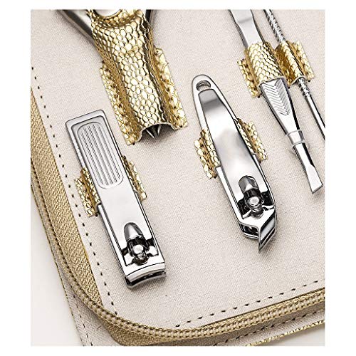 jinyi2016SHOP Nail Clipper Set Damen Nagelknipser und Pedicure Werkzeug-Set 11 Stück Edelstahl-Schönheits-Maniküre-Set… – Bild 5