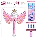 ArtCreativity Princess Bubble Wand for Kids, Light Up Bubble Blower Maker Machine with LED & Sounds, Toddler Bubbles Toy, Fluid Solution Included, Great Gift Idea, Princess Toy Party Favor for Kids