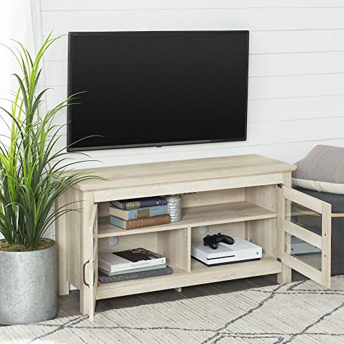 image for Walker Edison Furniture Simple Wood Stand for TV's up to 48