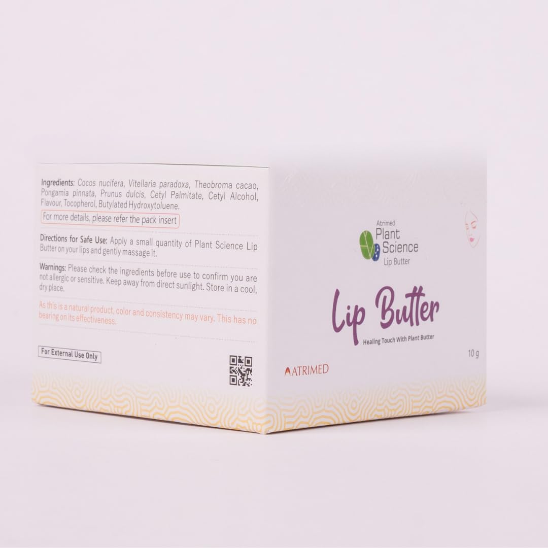 Atrimed Plant Science Lip Butter | For Soft, Supple & Healthy Lips | 10g
