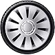 AutoStyle 14 Zoll Radkappe Satz silber PP 5034 Radzierblenden Radblende