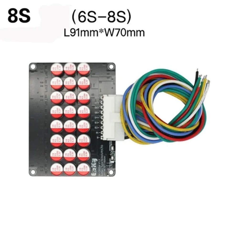 Active Balancer, 4S 8S 16S Lithium-Batterie-Equalizer, 5,5 A High Auto Balance Board für Elektrofahrzeug-Solarspeicher