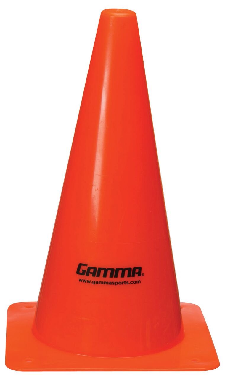 GAMMA Sports Court Training, Target Cones, 12 Inch, Orange, Hi-Vis and Durable Markers for Various Sport, Agility, Tennis, Pickleball, Basketball, Football, Practice