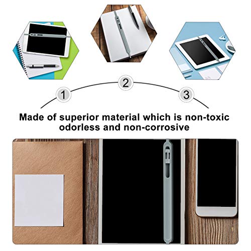 UKCOCO Stylus Federmäppchen für Apfelstift 1. Generation ?rmelstift Elastischer Abnehmbarer Beutel Silikonhülle Hülle Schutzhülle Zubeh?r- Grau Stylus-Stifthülle – Bild 3