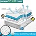 Niceeday Organic Mattress Protector King, Cooling Bamboo Waterproof Mattress Protector, Ultra Soft 3D Air Fabric Mattress Pad Cover Hypoallergenic Waterproof Sheets -Cotton (Ivory(Premium 3D), King)