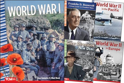 World War I & World War II - Children's World History 5 book Set (Grades 5+) - United States History books with pictures for kids age 8+ (5-book set) (Social Studies: Informational Text)