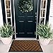 Ubdyo Extra Durable Doormat Outdoor - Rubber Outdoor Doormat - (30x18) - Brown - 1 pack
