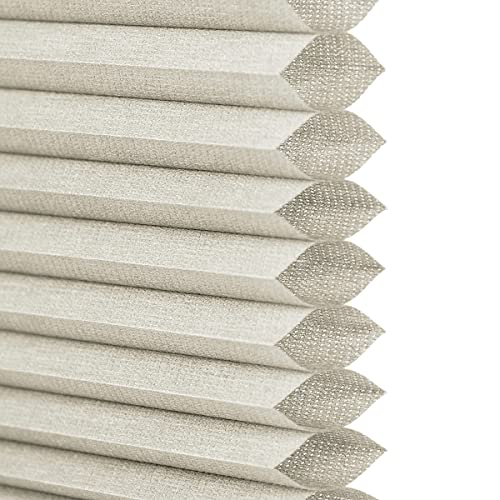 Cordless Cellular Honeycomb Shade, 21 to 72 Wide x 24 to 72 High, Greige, Light Filtering