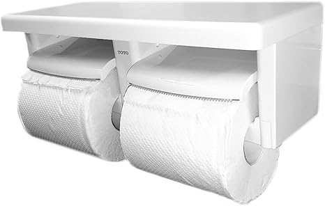 Amazon Toto 二連紙巻器 棚付き 木質 樹脂製 ホワイト Yh600fm Nw1 トイレットペーパーホルダー Amazon Toto 二連紙巻器 棚付き 木質 樹脂製 ホワイト Yh600fm Nw1 トイレットペーパーホルダー
