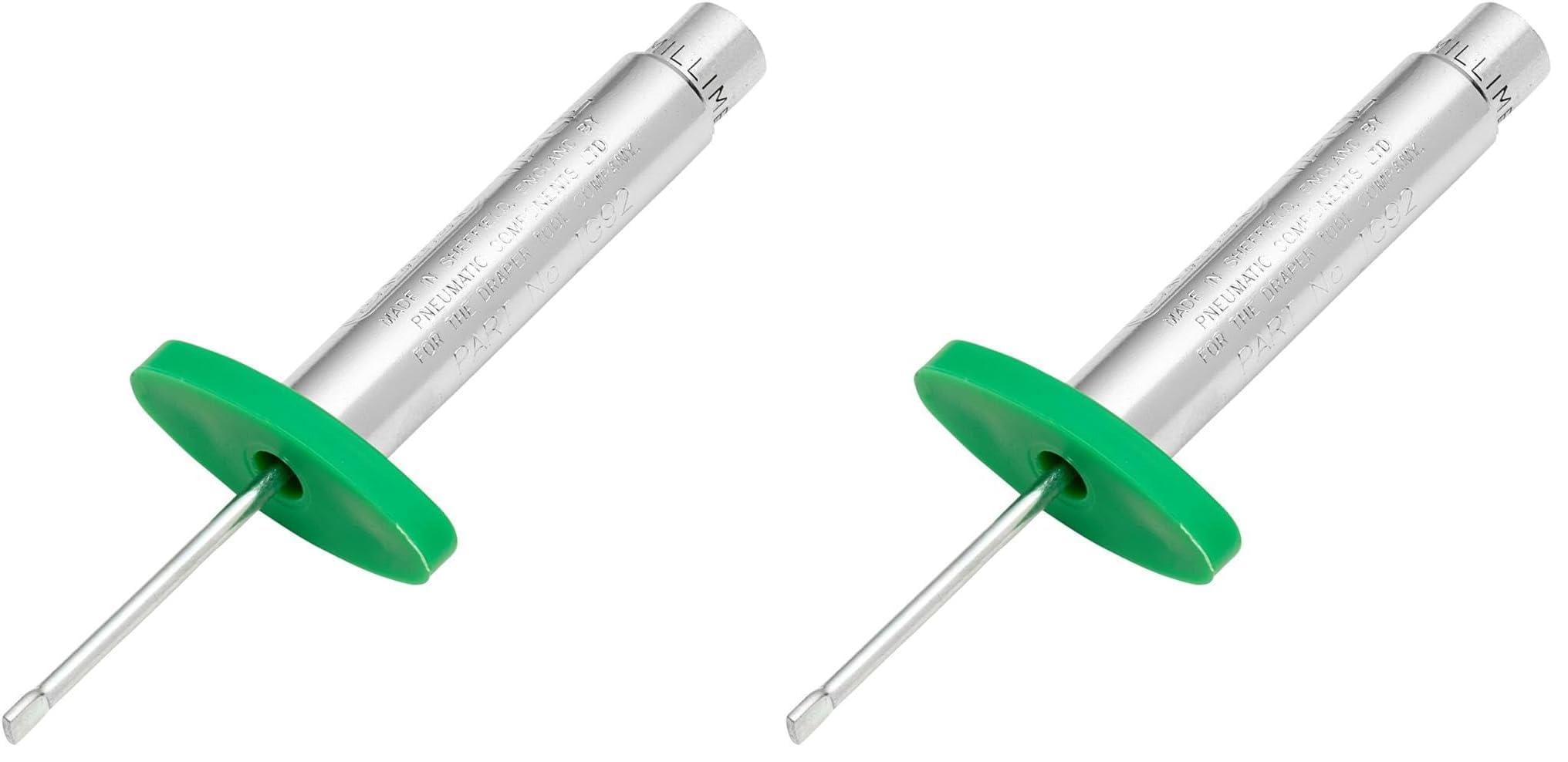 27298 Tyre Tread Depth Gauge, 1mm-26mm, Blue (Pack of 2)