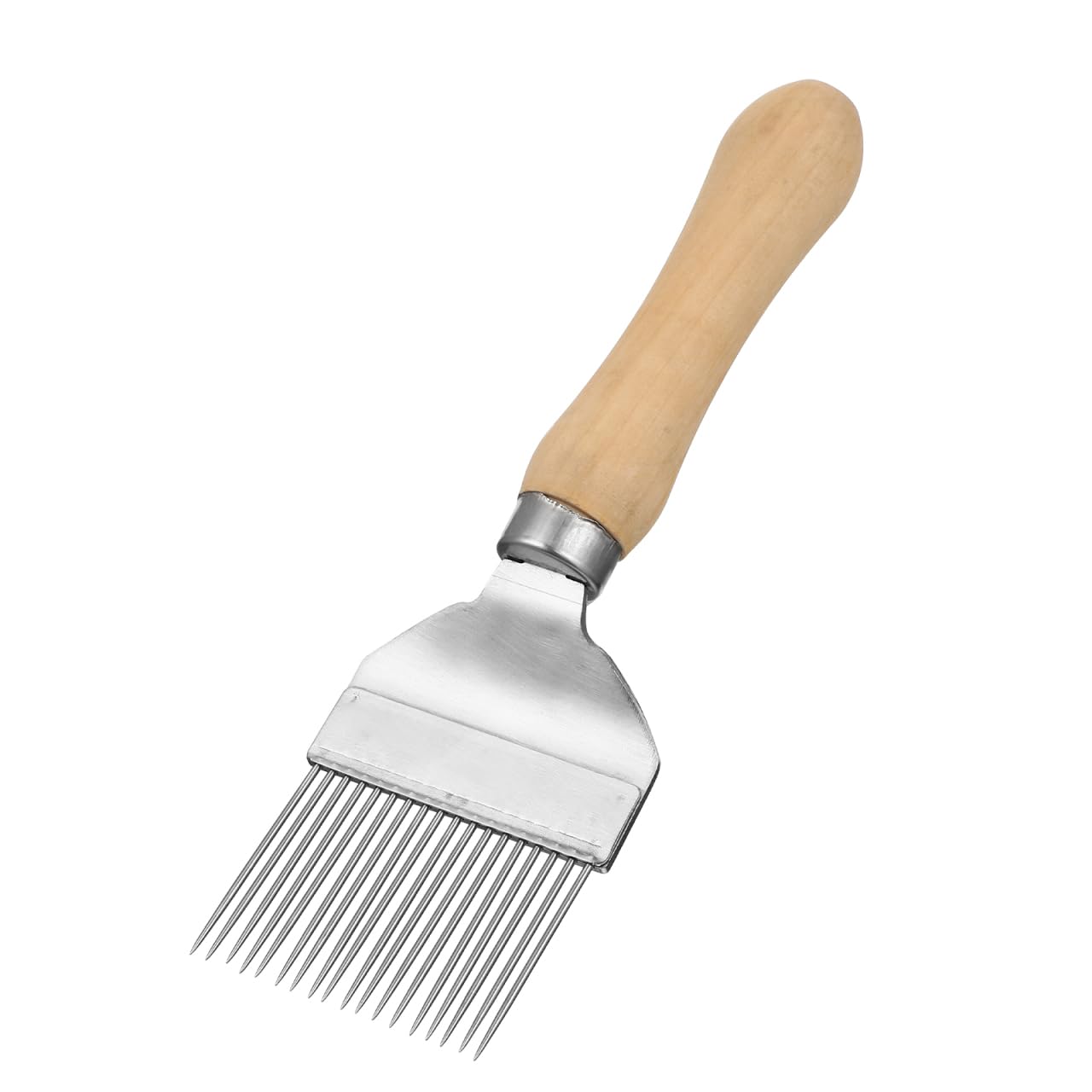 Yardwe Silver Stainless Steel Uncapping Fork Beekeeping Equipment Beekeeping Needle Bees Fork Honey Comb For Beekeepers Tools
