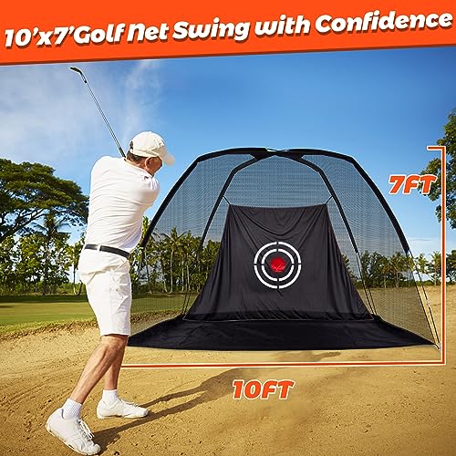 Golf Practice Hitting Net Golf Swing Net Golf Hitting Net Golf Practice Backyard Driving Golf Hitting Practice Net Golf Hitting Target Net Premium Quality #TOP1